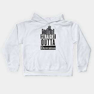 Straight Outta Downton Kids Hoodie